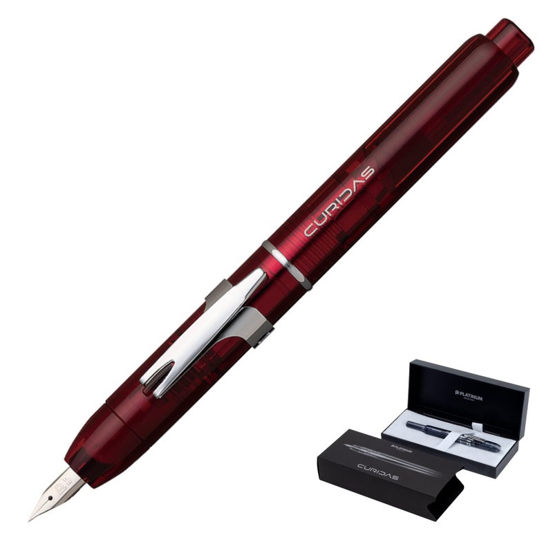Platinum Fountain Pen, Curidus Grand Red, Medium Point, PKN-7000#77-3 - Image 1